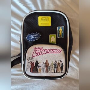 Loungefly DLR Star Wars vintage action figures  crossbody backpack